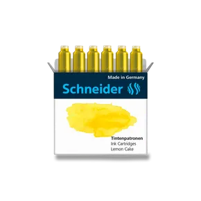 Wkłady atramentowe Schneider, 6 szt. żółte